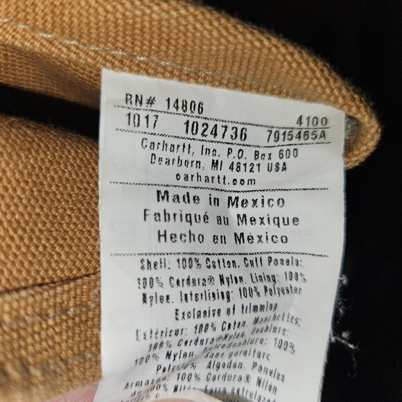 Vintage Carhartt Men's Bib Overalls, Size 42-30 - Brown R41-BRN - Picture 4 of 13